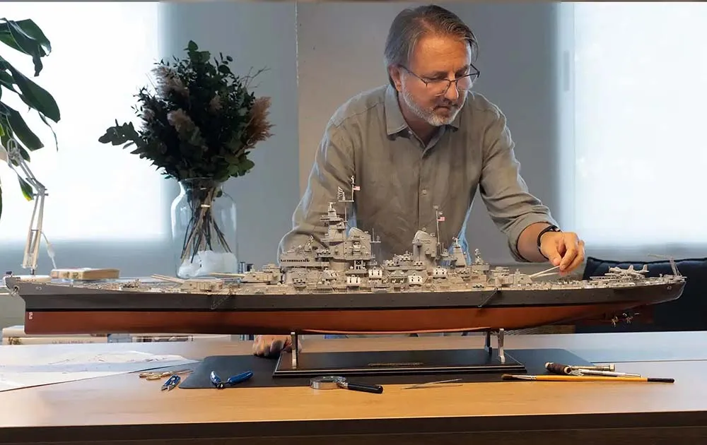 модель корабля своими руками USS Missouri BB-63