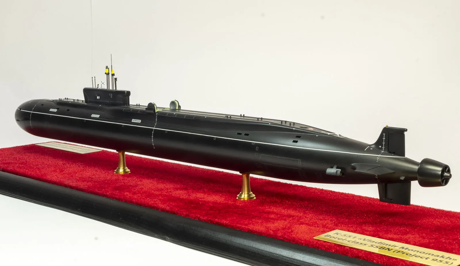 Модель корабля АПЛ К-551 "Владимир Мономах" проекта 955 Борей - Верфь на Столе