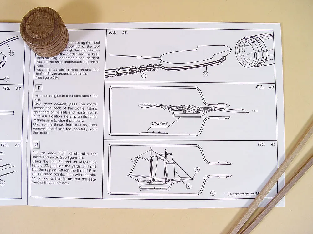 модель корабля Hannah корабль в бутылке