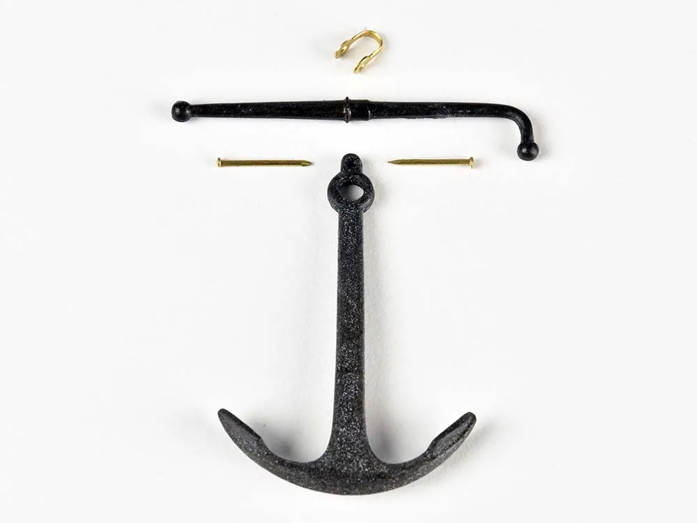 Адмиралтейский якорь, металл, 40 мм