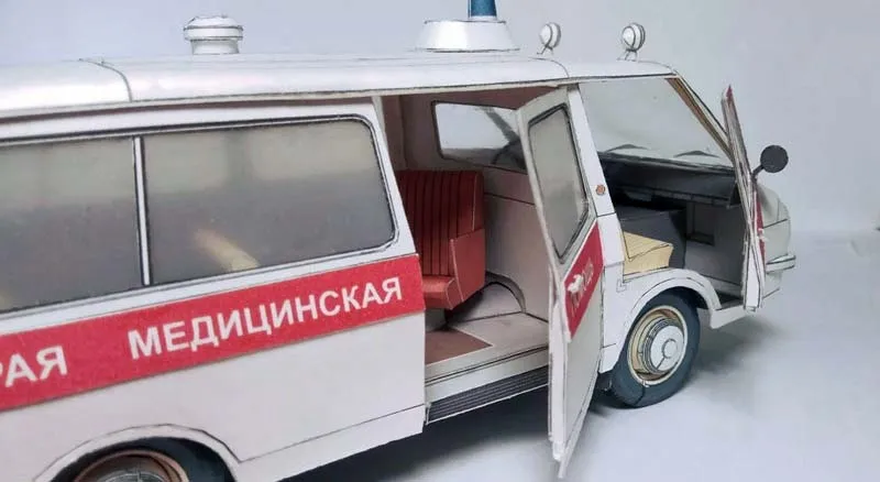 Модель из бумаги Автомобиль РАФ-2203
