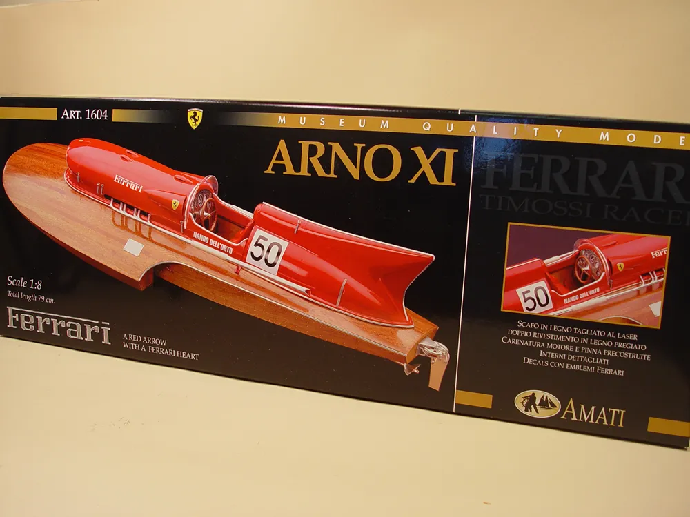 катера Ferrari Arno XI + (Полный набор инструментов, клея и лак)