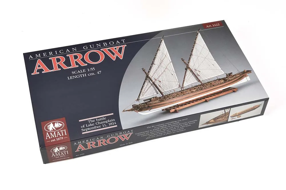 канонерская лодка Arrow + (Полный набор инструментов, клея и краски)