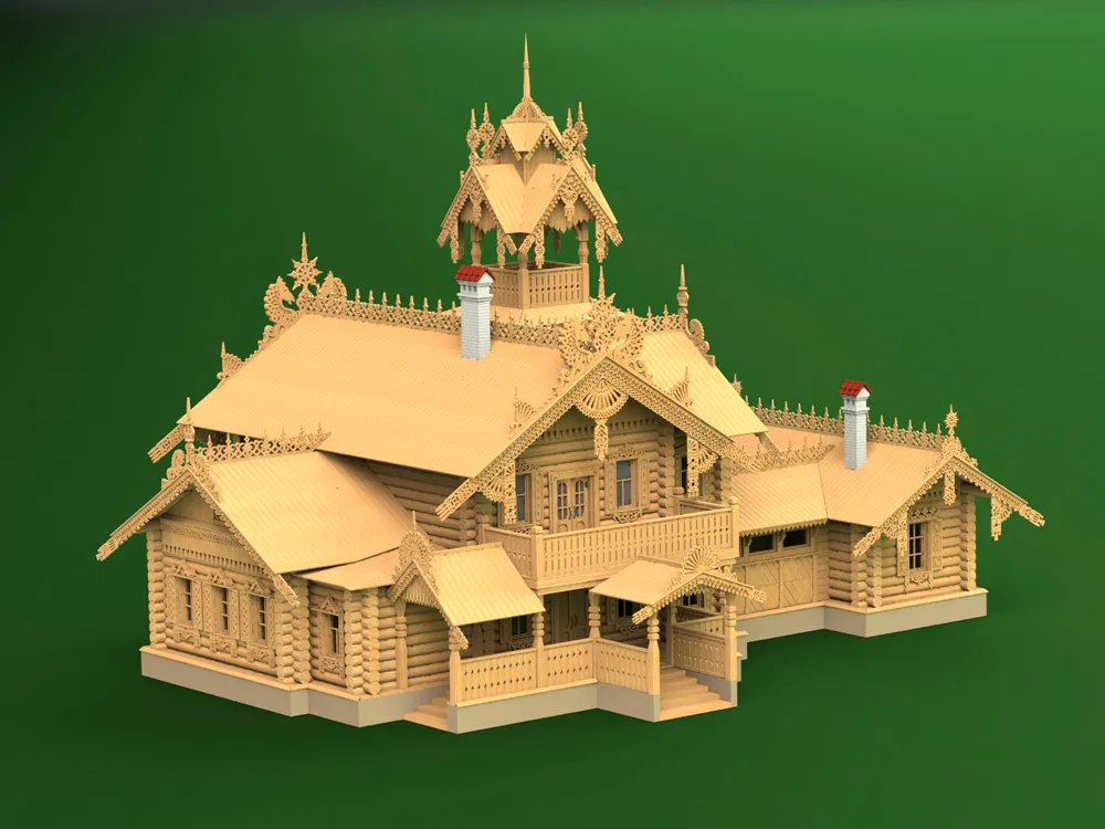 Загородный летний дом, 2880 деталей + (Расширенный набор для сборки)