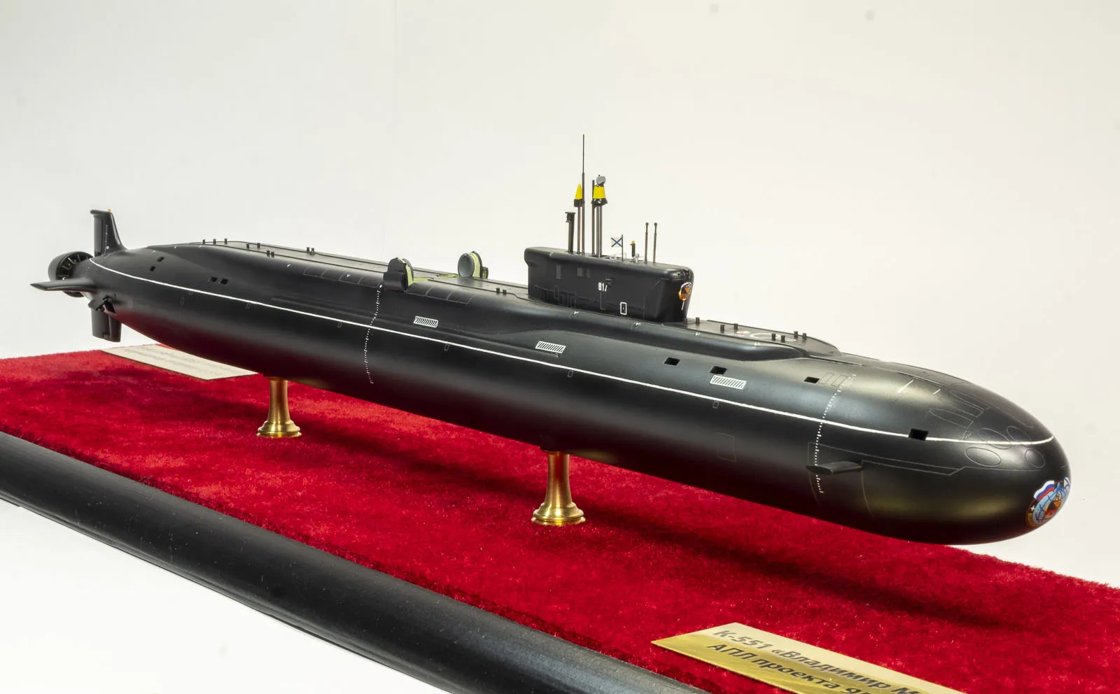 Модель корабля АПЛ К-551 "Владимир Мономах" проекта 955 Борей - Верфь на Столе