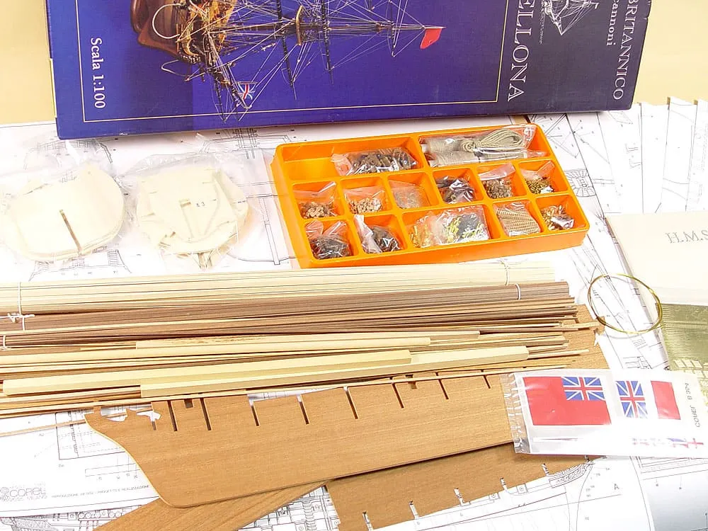 деревянная модель корабля Bellona