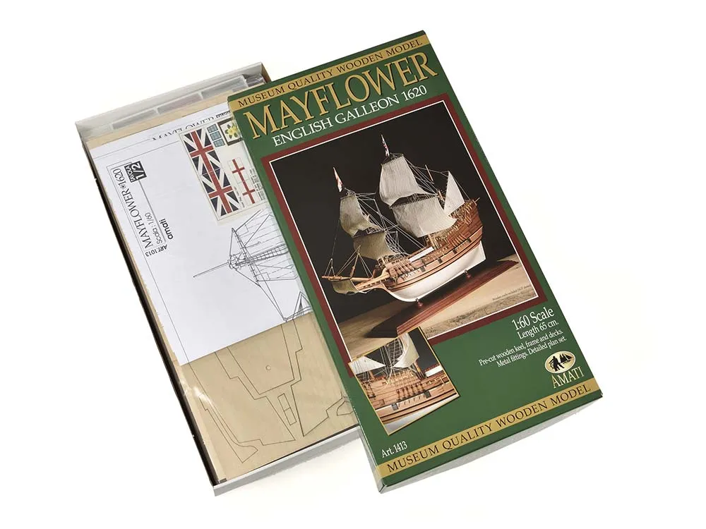 Английский галеон Mayflower + (Полный набор инструментов, клея и краски)