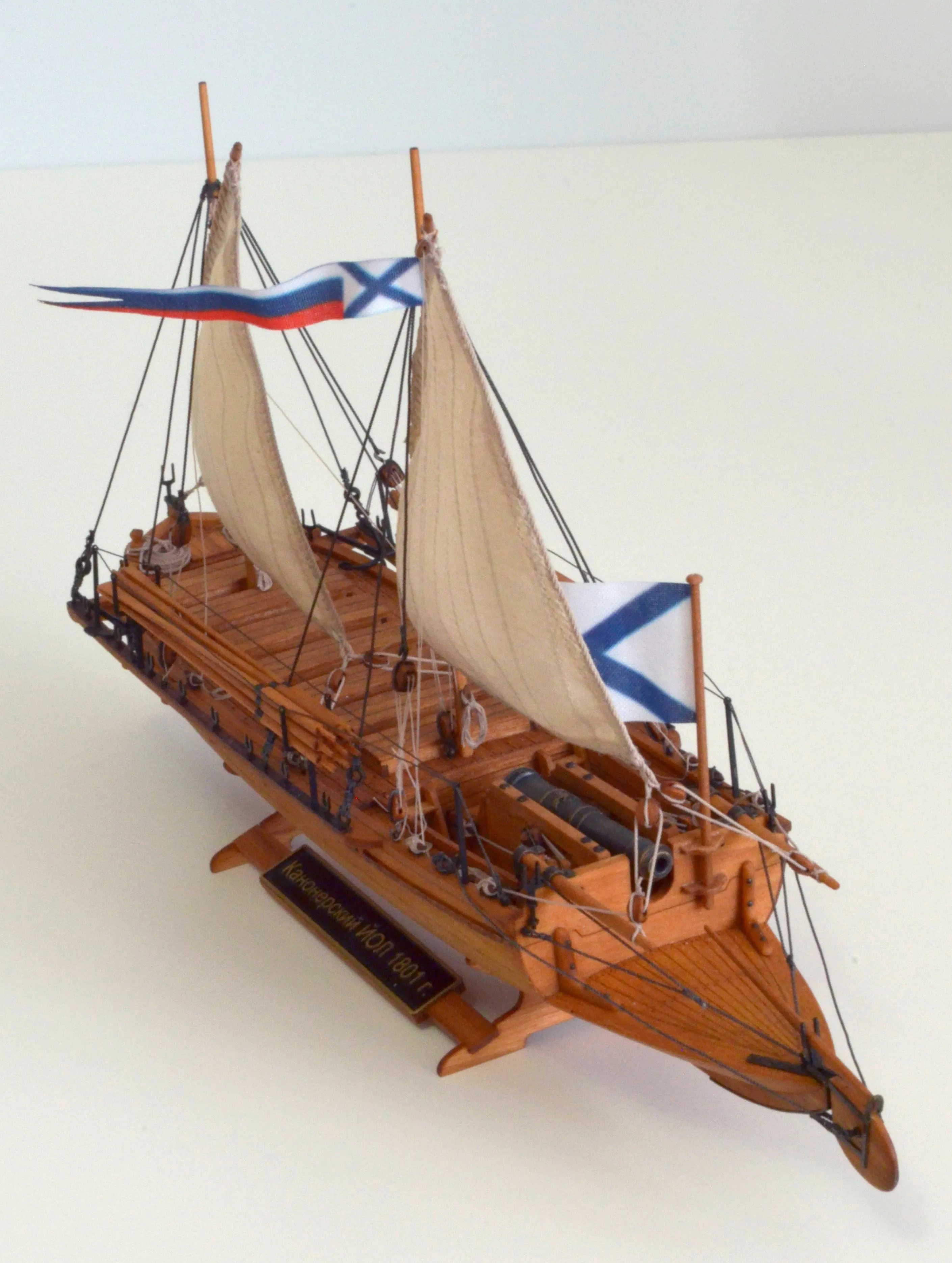 Модель корабля Канонерский Йол  - Верфь на Столе