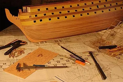 Окрашенный корпус HMS Victory