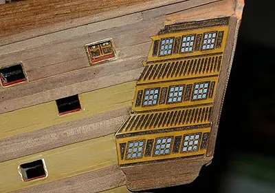 Боковые галереи HMS Victory