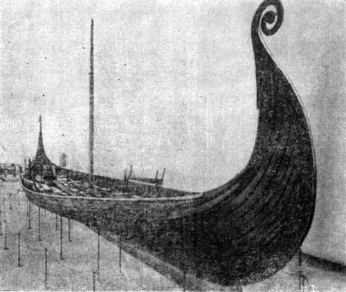 Реставрированное судно из Усеберга