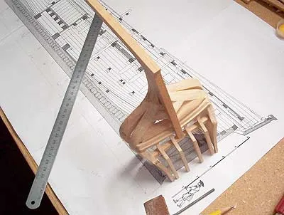 Адмиралтейская модель парусника Salamandre